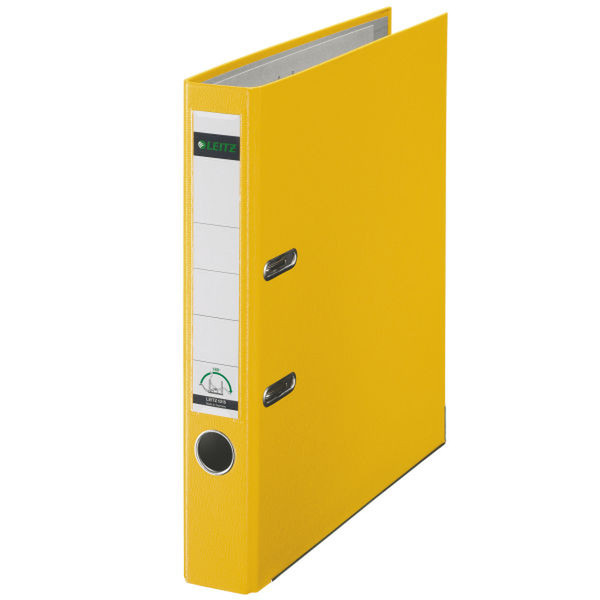 Esselte Plastic Lever Arch File A4 80mm 180° Yellow folder