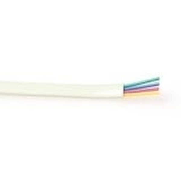 Advanced Cable Technology 4-wire Modular Flatcable 100м Белый телефонный кабель