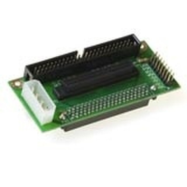 Intronics SCSI adapter SCA 80 Half Pitch Sub D 68 Зеленый кабельный разъем/переходник