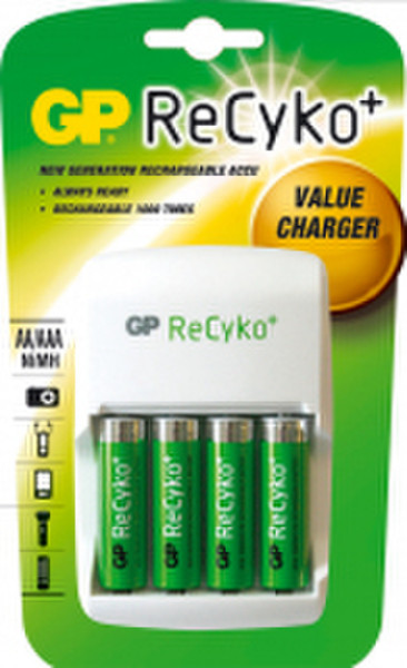 GP Batteries NiMH rechargeable batteries Recyko + AR01 + 2xAA Nickel-Metal Hydride (NiMH) 2100mAh 1.2V rechargeable battery