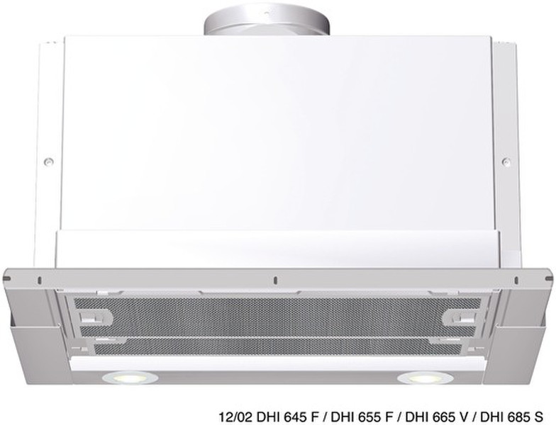 Bosch DHI685S Built-under 700m³/h Silver cooker hood