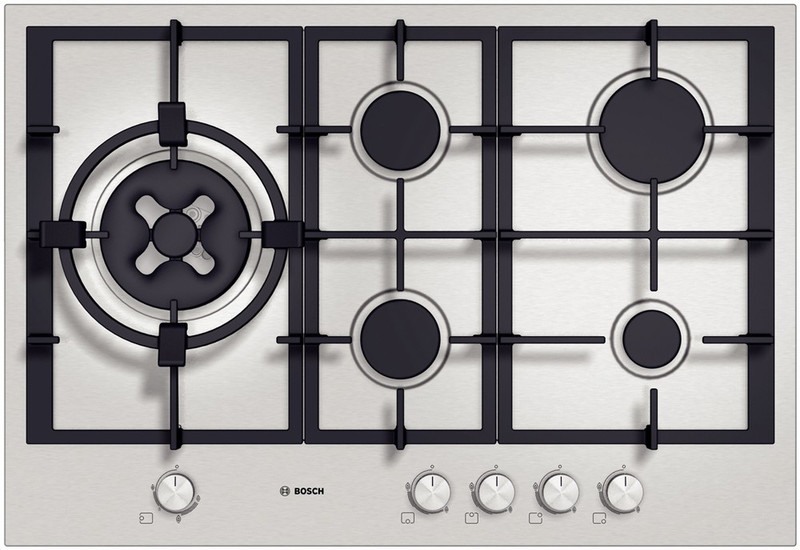 Bosch PCQ755FNL Встроенный Gas hob Нержавеющая сталь плита