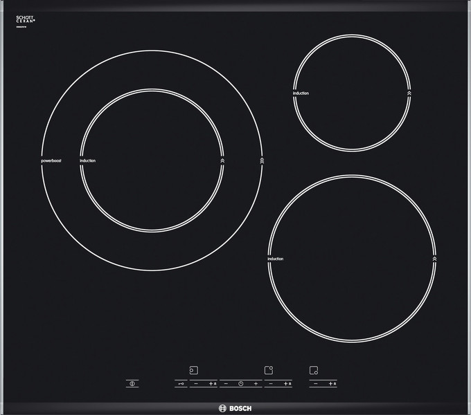 Bosch PIK675T14E Встроенный Induction hob Черный плита