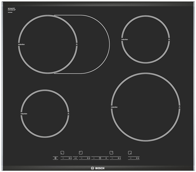 Bosch PIB675T14E Встроенный Electric hob Черный плита