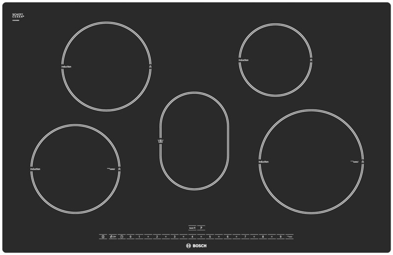 Bosch PIE801N24E Встроенный Induction hob Черный плита