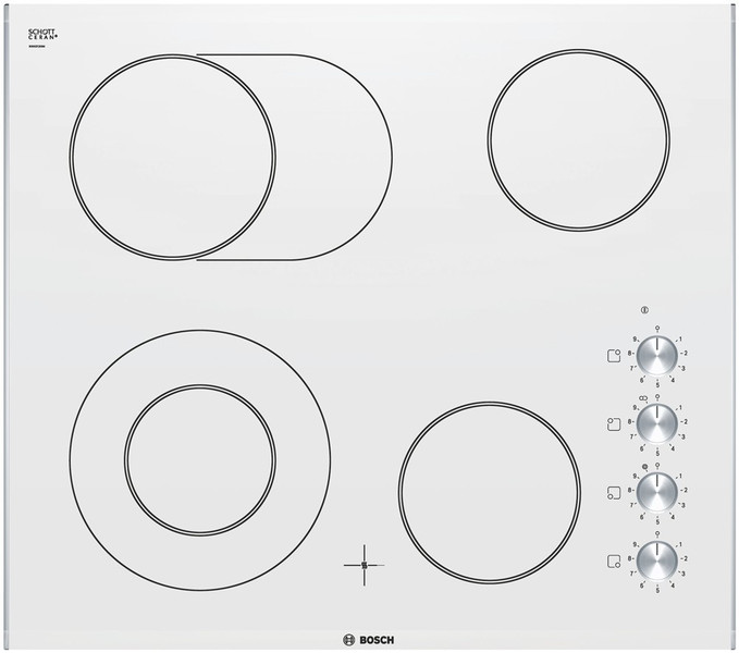 Bosch PKN679C14D Eingebaut Ceramic hob Weiß Kochfeld