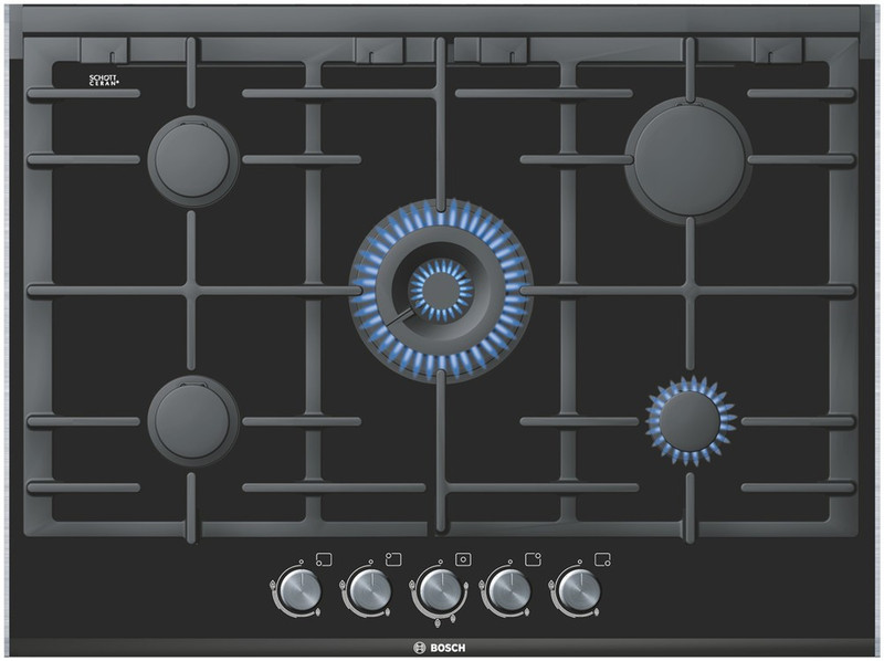 Bosch PRR726B90N built-in Gas hob Black hob