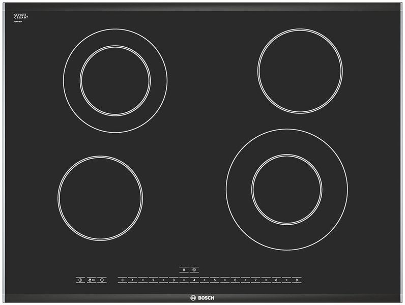 Bosch PKG775N14E Встроенный Electric hob Черный плита