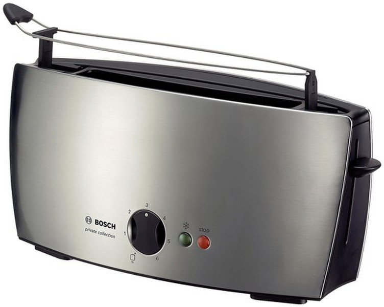 Bosch TAT6801 1Scheibe(n) 900W Schwarz, Silber Toaster