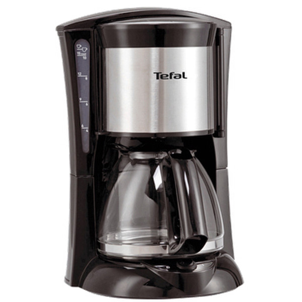Tefal CM2105 Koffiezetapparaat Glas Drip coffee maker 1.5L 10cups Black,Silver