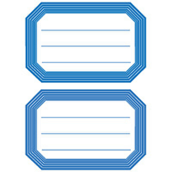 HERMA Book labels blue frame lined 82x55 mm self-adhesive label