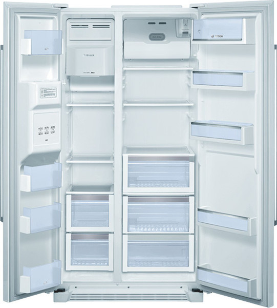 Bosch KAN58A10 freestanding 504L A White side-by-side refrigerator
