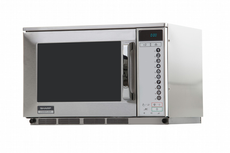 Sharp Home Appliances R-25AT Arbeitsfläche Solo-Mikrowelle 20l 2100W Edelstahl