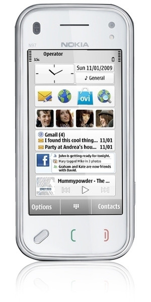 Nokia N97 mini White smartphone