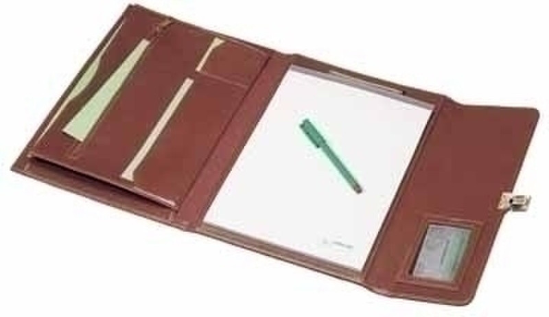 Rillstab Writing case Granada A4 Leder Braun Personal Organizer