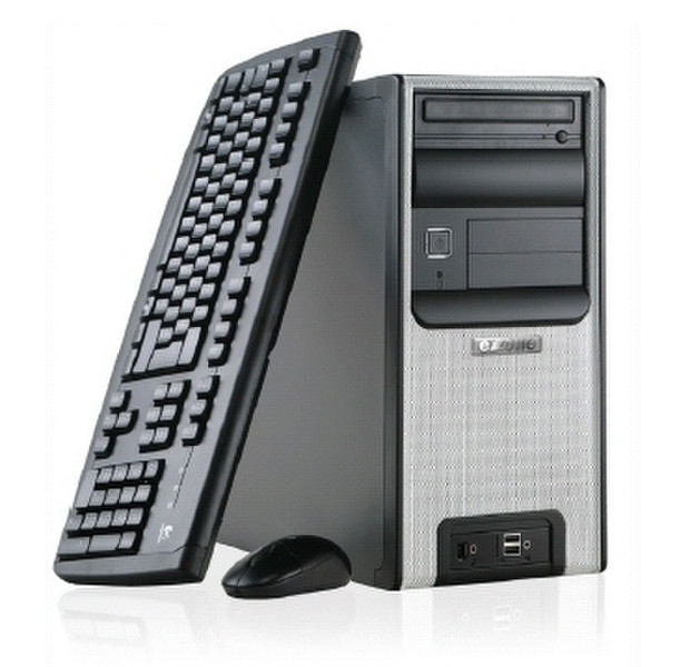 Extra Computer exone BUSINESS 1250 E8400 VBusiness 3GHz E8400 Mini Tower Schwarz, Silber PC