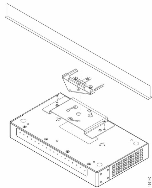 Cisco Ceiling Mount Kit Silber Flachbildschirm-Deckenhalter