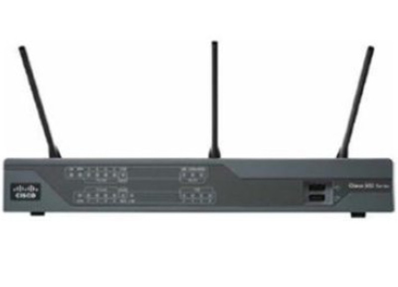 Cisco 891W Dual-Band (2,4 GHz/5 GHz) Schnelles Ethernet Schwarz WLAN-Router