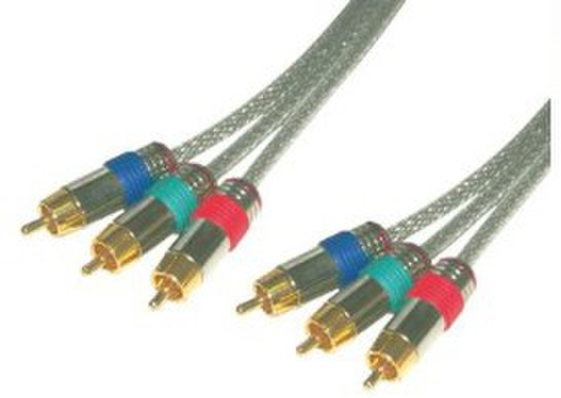 MCL MC706HQ/T-15M 15м 3 x RCA 3 x RCA Прозрачный компонентный (YPbPr) видео кабель