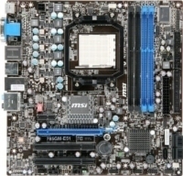 MSI 785GM-E51 AMD 785G Разъем AM3 Микро ATX материнская плата