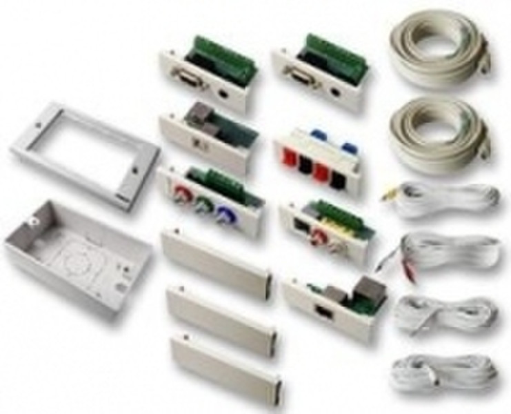 Vision TC2+TC10MCABLES 3-Phono/ USB/ RJ45/ S-Video/ 2 x VGA Weiß Drahtverbinder