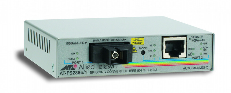 Allied Telesis AT-FS238A/1-60 100Mbit/s 1310nm network media converter