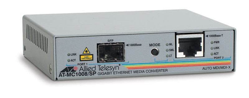 Allied Telesis AT-MC1008/SP-60 1000Mbit/s Netzwerk Medienkonverter