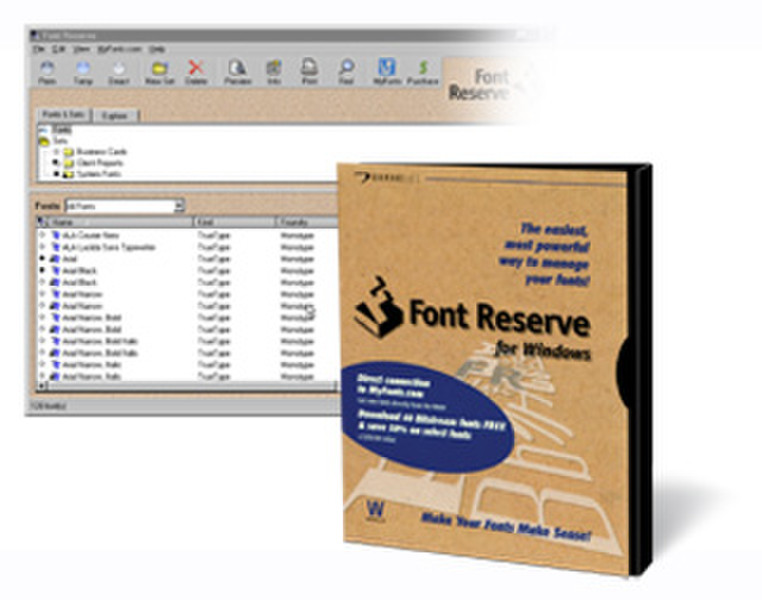 Extensis Font Reserve 2.6 Win SA 500-999