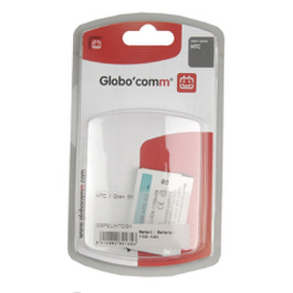 GloboComm GBPSLIHTCG1 Lithium-Ion (Li-Ion) 1100mAh rechargeable battery