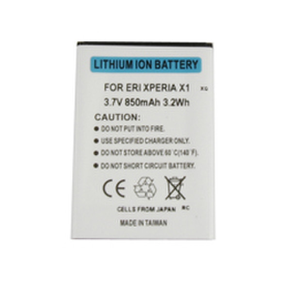 GloboComm GBPSLISEXPERIAX1 Lithium-Ion (Li-Ion) 850mAh 3.7V Wiederaufladbare Batterie