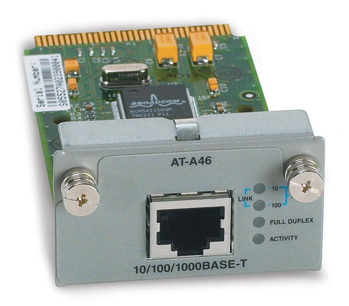 Allied Telesis AT-A46 Internal Ethernet 1000Mbit/s networking card