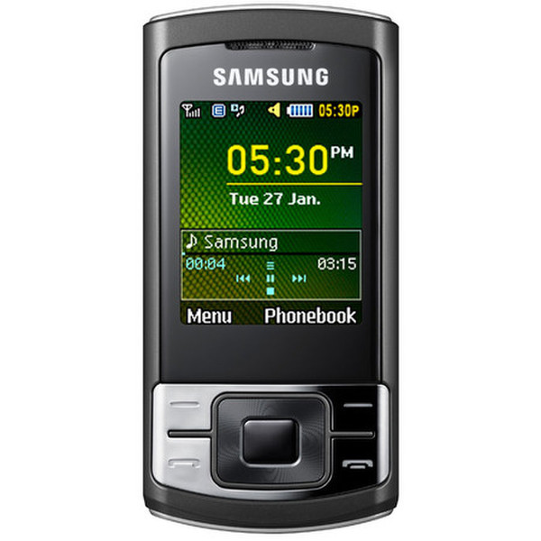 Samsung C3050 Одна SIM-карта Черный смартфон