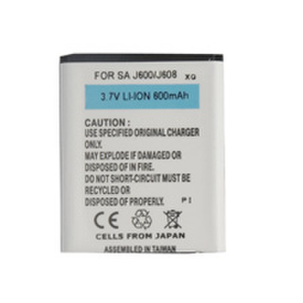 GloboComm GBPSLISAJ600 Lithium-Ion (Li-Ion) 600mAh 3.7V rechargeable battery