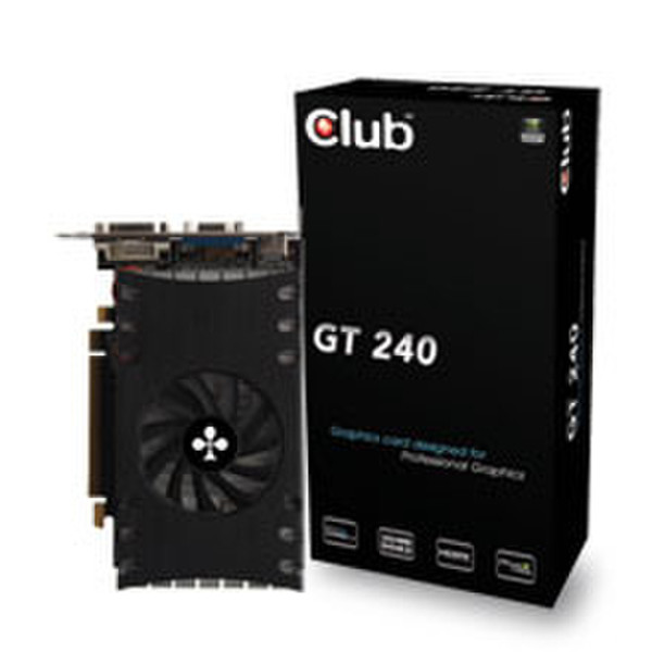 CLUB3D CGNX-G2424IF GeForce GT 240 1GB GDDR3 graphics card