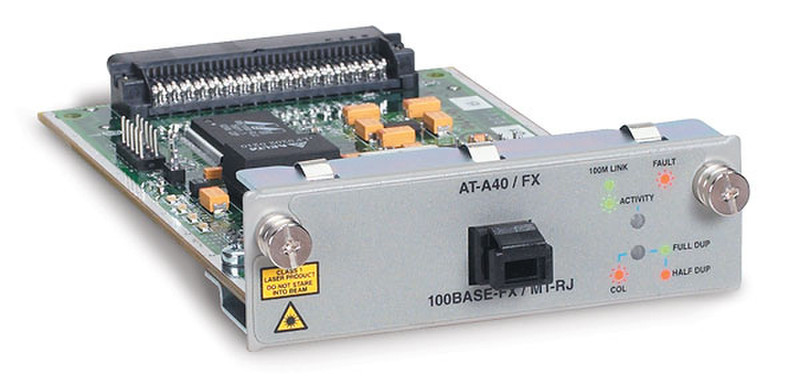 Allied Telesis Fast Ethernet singlemode fiber uplink, (MT) 100Mbit/s 1310nm network media converter