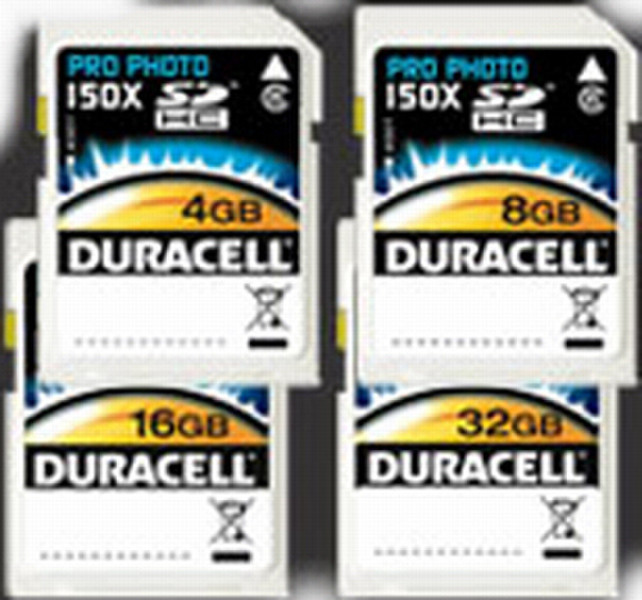 Duracell Pro Photo 4GB 4GB SDHC Speicherkarte