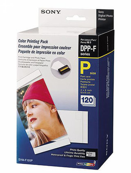 Sony SVM-F120P, Pack 120, 10x15 cm photo paper
