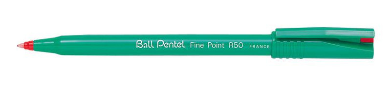 Pentel Fine Point R50 Stick ballpoint pen Fine Красный 12шт