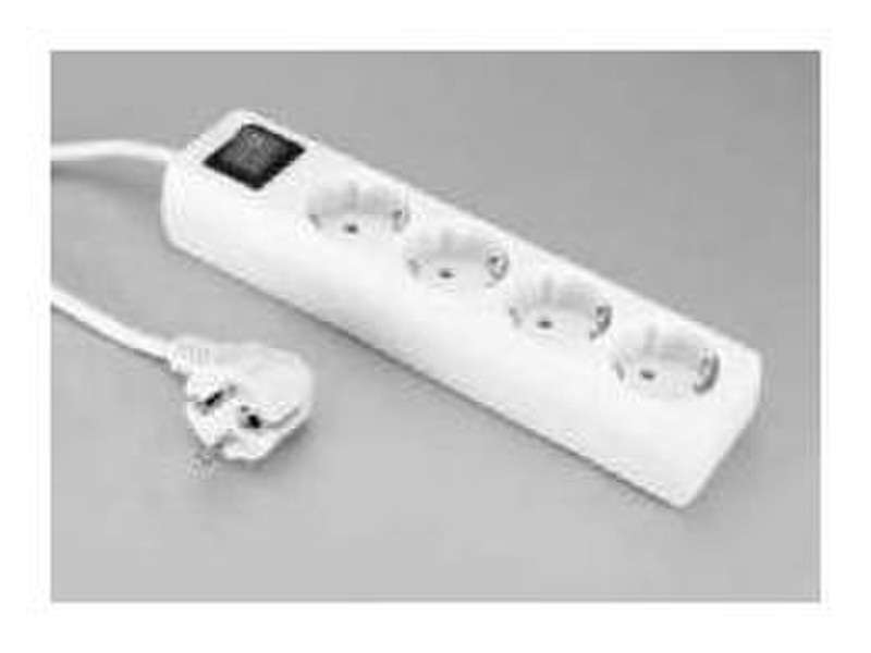 Deltac Table socket 4AC outlet(s) 3m White surge protector