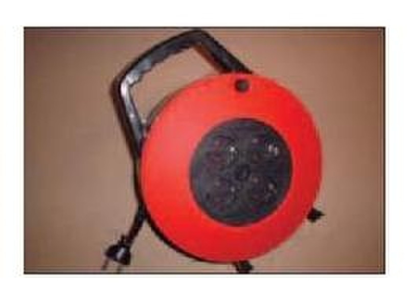 Deltac cable reel 10m 10m Black,Red power cable