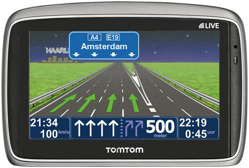 TomTom GO 750 LIVE Fixed 4.3Zoll LCD Touchscreen 224g Silber Navigationssystem
