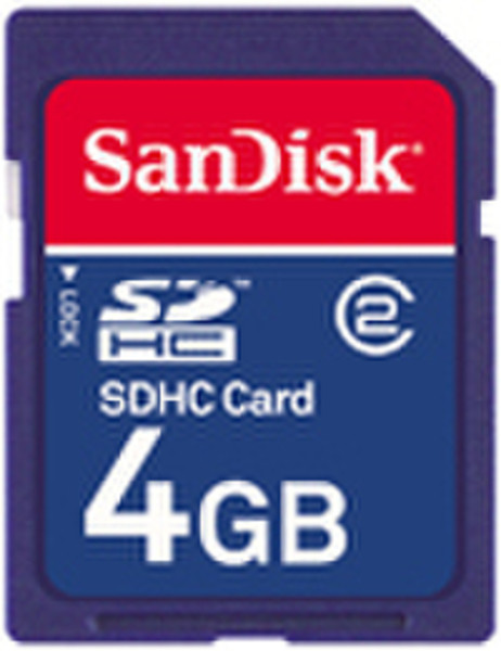 Sandisk SDHC 4GB SDHC Class 2 memory card