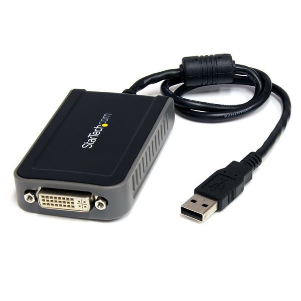 StarTech.com USB2DVIE2 USB-A M DVI-I FM Черный кабельный разъем/переходник