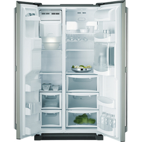 AEG S85616SK freestanding 531L A+ Stainless steel side-by-side refrigerator
