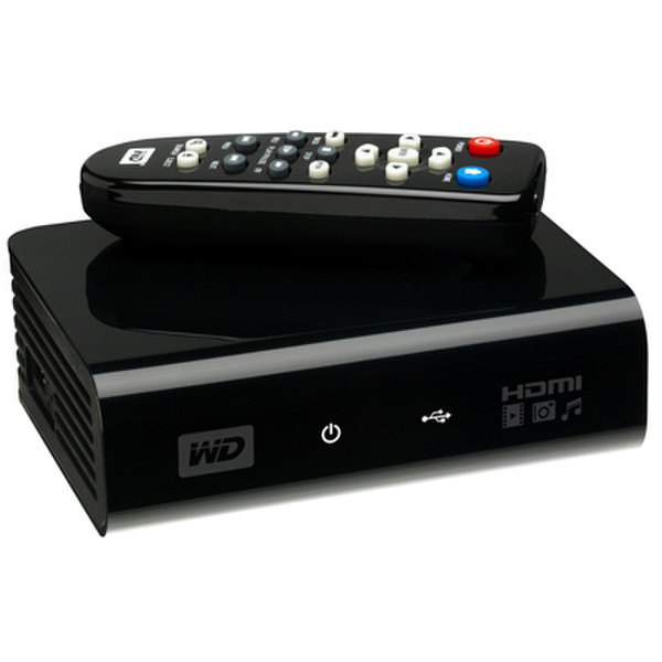 Western Digital WDBABG0000NBK-AESN Черный медиаплеер