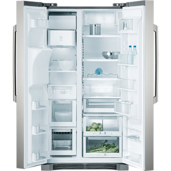 AEG S95628XX Отдельностоящий 551л A+ Нержавеющая сталь side-by-side холодильник