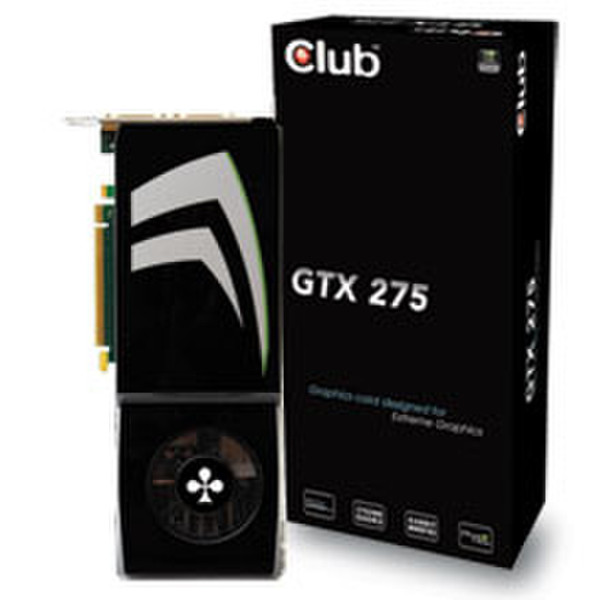 CLUB3D GTX 275 PCI Express 2.0 1792 MB GDDR3 448 Bit 1.75ГБ GDDR3