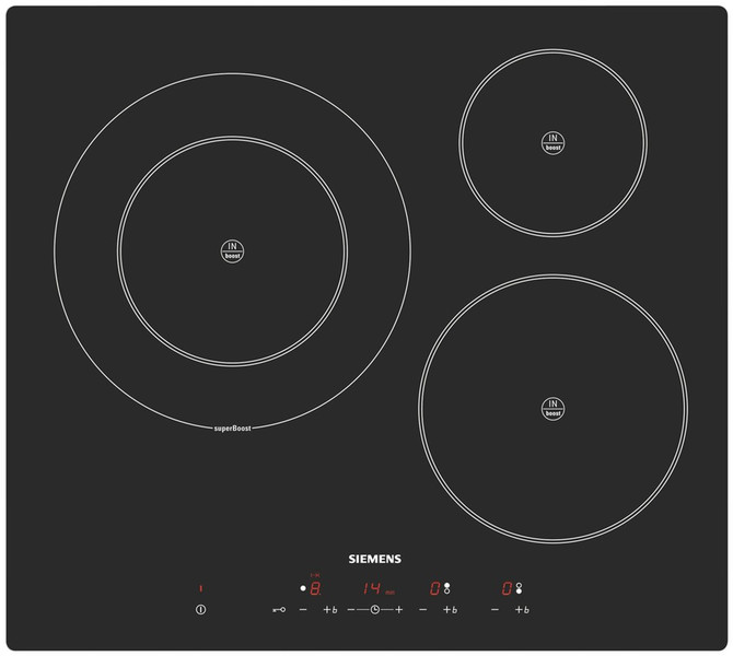 Siemens EH601TK11E Встроенный Induction hob Черный плита