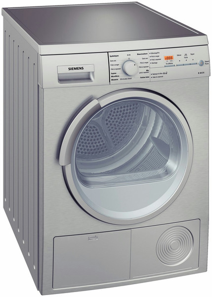 Siemens WT46E3X0FF freestanding Front-load 8kg Stainless steel tumble dryer