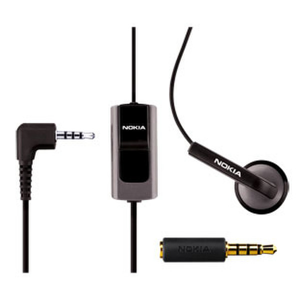 Nokia HS-40 Binaural Wired Black mobile headset